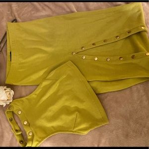 Fashion Nova Lime Green Two Piece Set